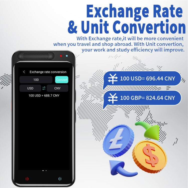 VORMOR Z6 5.0 inch HD Touch Screen Smart AI Translator 139 Languages with Offline Translation / Photo Translation