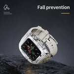 RedPepper Armor Metal Case Integrated Silicone Watch Band, For Apple Watch 44mm / 45mm