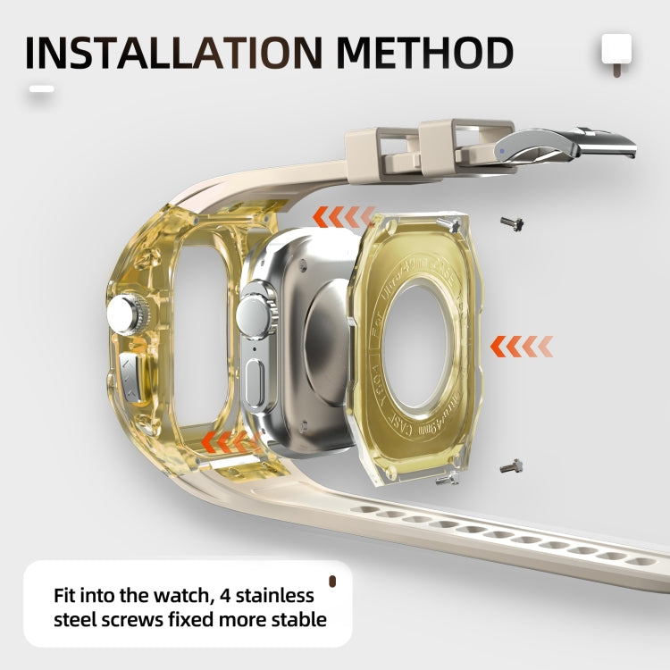 RedPepper Armor Metal Case Integrated Silicone Watch Band, For Apple Watch Ultra 3 / 2 / 1 49mm