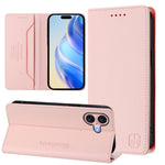 RC01 Dual-Folded Magnetic Suction RFID Leather Phone Case, For iPhone 16 Pro, For iPhone 16 Plus, For iPhone 16, For iPhone 15 Pro Max, For iPhone 15 Pro, For iPhone 15 Plus