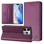 RC01 Dual-Folded Magnetic Suction RFID Leather Phone Case, For iPhone 13 Pro Max, For iPhone 13 Pro, For iPhone 13 mini, For iPhone 12 / 12 Pro, For iPhone 12 Pro Max, For iPhone 12 mini