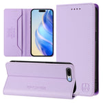 غطاء هاتف جلدي RFID مغناطيسي قابل للطي المزدوج RC01، لـ iPhone 7 Plus / 8 Plus