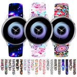 20mm Reverse Buckle Printed Silicone Strap, For Samsung Galaxy Active2