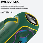 HOPESTAR Party Box 150 40W Outdoor Portable IPX5 Waterproof Bluetooth Speaker
