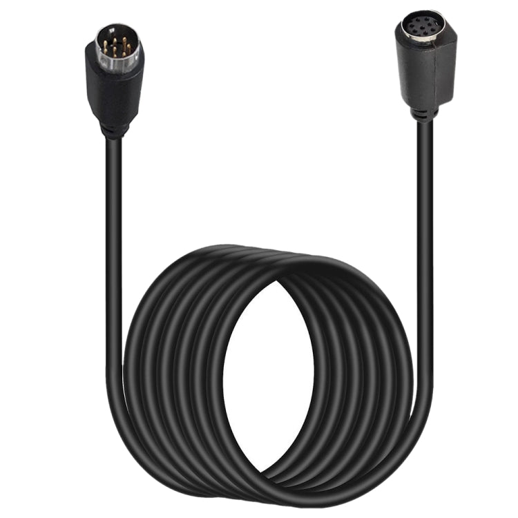 90 Degree mini DIN 8 Pin TV Audio Adapter Cable S-Video TV Box Cable, 0.5m, 1.8m, 3m