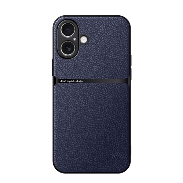 Litchi Leather Magnetic Full Coverage Shockproof Phone Case, For iPhone 16, For iPhone 15 Pro Max, For iPhone 15 Pro, For iPhone 15 Plus, For iPhone 15, For iPhone 14 Plus, For iPhone 14, For iPhone 14 Pro