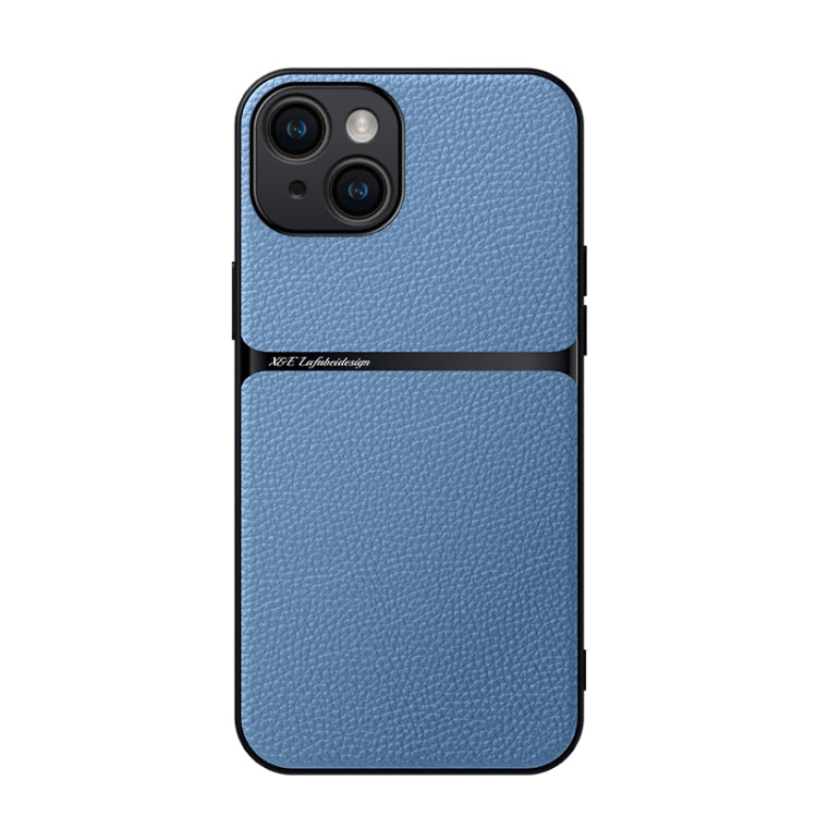 Litchi Leather Magnetic Full Coverage Shockproof Phone Case, For iPhone 16, For iPhone 15 Pro Max, For iPhone 15 Pro, For iPhone 15 Plus, For iPhone 15, For iPhone 14 Plus, For iPhone 14, For iPhone 14 Pro