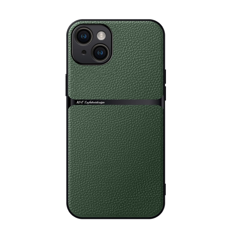 Litchi Leather Magnetic Full Coverage Shockproof Phone Case, For iPhone 16, For iPhone 15 Pro Max, For iPhone 15 Pro, For iPhone 15 Plus, For iPhone 15, For iPhone 14 Plus, For iPhone 14, For iPhone 14 Pro