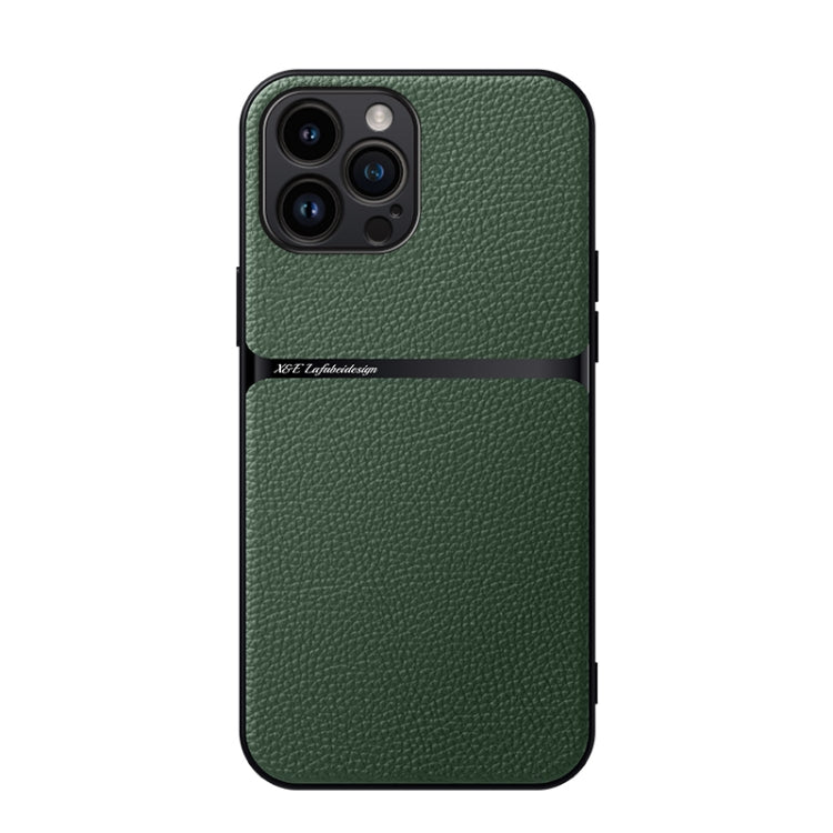Litchi Leather Magnetic Full Coverage Shockproof Phone Case, For iPhone 14 Pro Max, For iPhone 13 Pro Max, For iPhone 13 Pro, For iPhone 13, For iPhone 12, For iPhone 12 Pro Max, For iPhone 12 Pro, For iPhone 11 Pro Max
