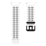 Ocean Two Color Dual-Row Hole Silicone Watch Band, For Samsung Galaxy Watch Ultra 47mm / Ultra 2025