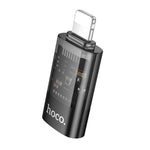hoco UA36A 8 Pin Male to USB-C / Type-C Female OTG Transparent Adapter, 8 Pin Male to USB-C / Type-C Female