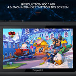 Console de jeu portable PROJECT X, écran 4,3 pouces, processeur ATM 7051