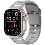 Single Nail Dual-Color Multi-hole Silicone Watch Band, For Apple Watch 46mm / 49mm / 45mm / 44mm