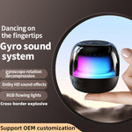 M88 Portable Gyro RGB Atmosphere Light Bluetooth Speaker Subwoofer, M88