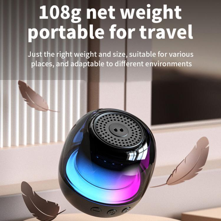 M88 Portable Gyro RGB Atmosphere Light Bluetooth Speaker Subwoofer, M88