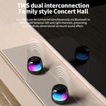 M88 Portable Gyro RGB Atmosphere Light Bluetooth Speaker Subwoofer, M88