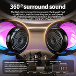 M88 Portable Gyro RGB Atmosphere Light Bluetooth Speaker Subwoofer, M88