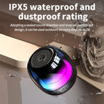 M88 Portable Gyro RGB Atmosphere Light Bluetooth Speaker Subwoofer, M88