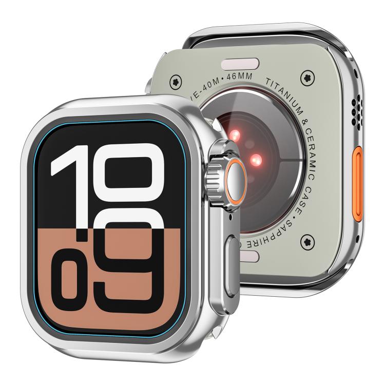 Change to Ultra 49mm Zinc Alloy Watch Case, For Apple Watch Series 6 / 5 / 4 / SE 44mm, For Apple Watch Series 10 / 11 46mm, For Apple Watch Series 9 / 8 / 7 45mm