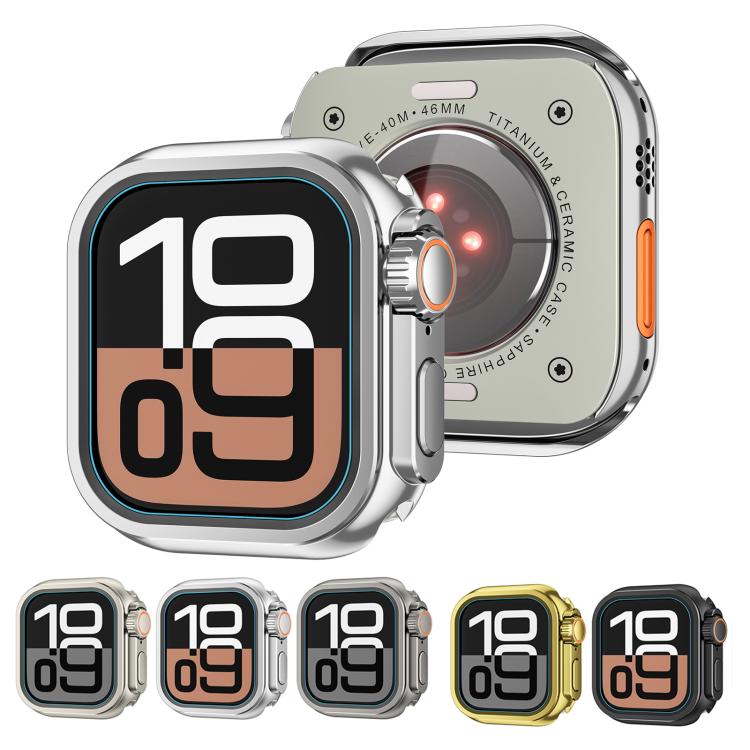 Change to Ultra 49mm Zinc Alloy Watch Case, For Apple Watch Series 6 / 5 / 4 / SE 44mm, For Apple Watch Series 10 / 11 46mm, For Apple Watch Series 9 / 8 / 7 45mm