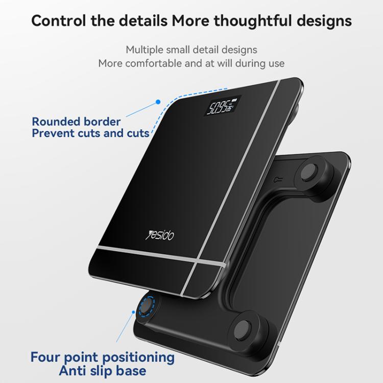 Yesido MG09 Smart Electronic Weight Scale, Size: 26x26x2.35cm, MG09