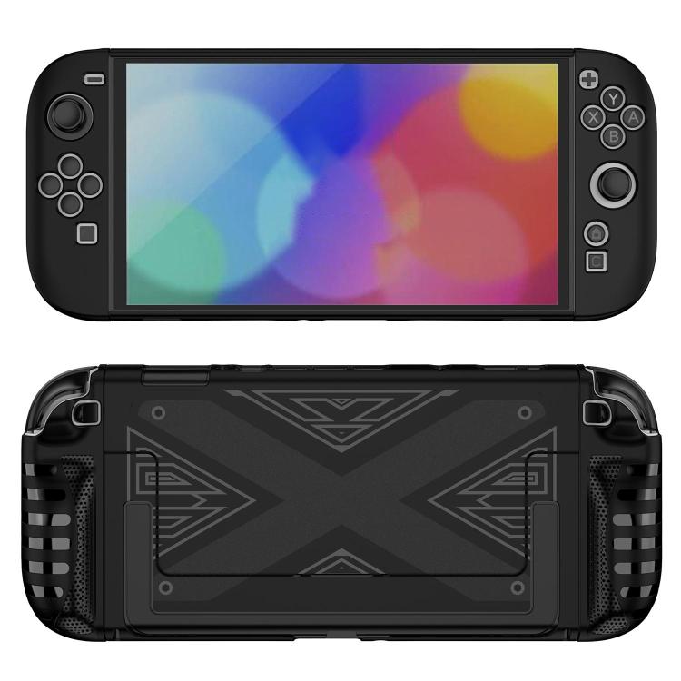 Étui de protection détachable à motif en X avec support, pour Nintendo Switch 2