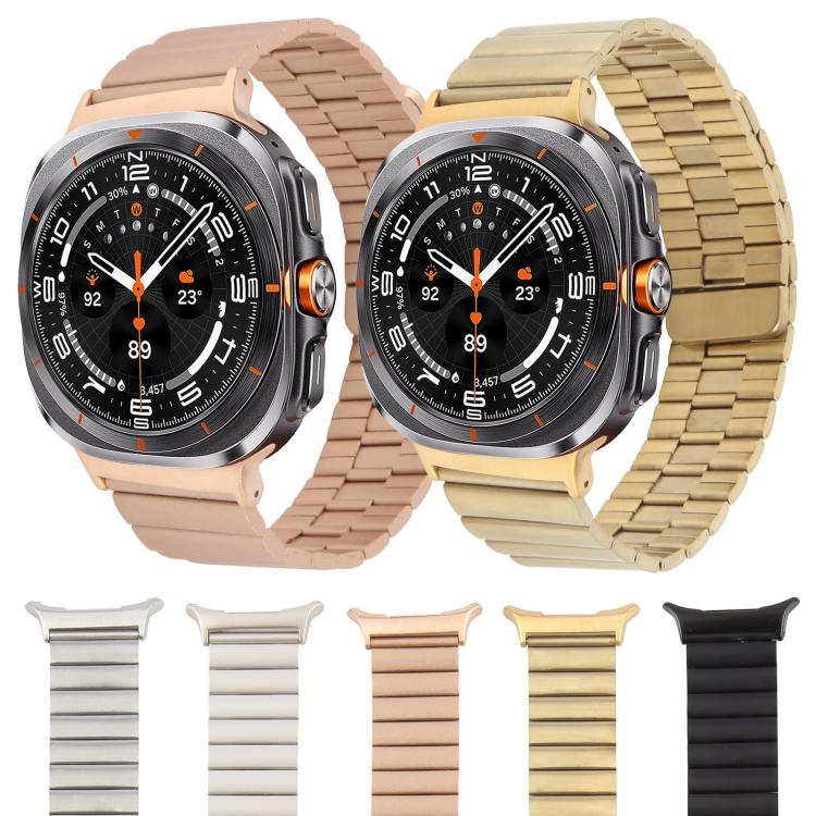 Bamboo Stainless Steel Magnetic Watch Band, For Samsung Galaxy Watch Ultra 47mm / Ultra 2025