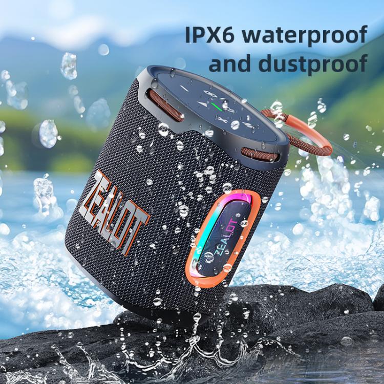 Zealot S122 25W High Power IPX6 Waterproof Outdoor RGB Light Bluetooth Speaker
