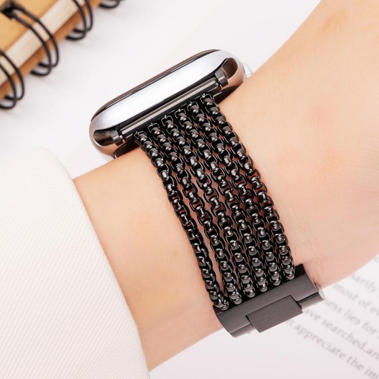 6-Chain Stainless Steel Watch Band, For Apple Watch 46mm / 49mm / 45mm / 44mm, For Apple Watch 42mm / 41mm / 40mm / 38mm
