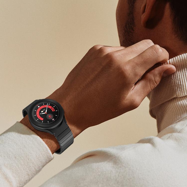 One Bead Magnetic Buckle Stainless Steel Watch Band, For Samsung Galaxy Watch 4 / 5 / 6 / 7