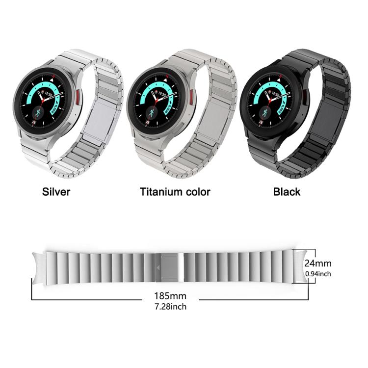 One Bead Magnetic Buckle Stainless Steel Watch Band, For Samsung Galaxy Watch 4 / 5 / 6 / 7