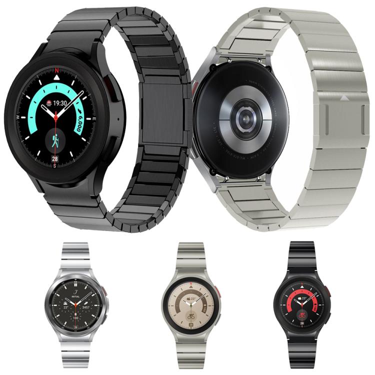 One Bead Magnetic Buckle Stainless Steel Watch Band, For Samsung Galaxy Watch 4 / 5 / 6 / 7