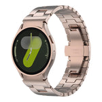 Quick Release Button H Shaped Stainless Steel Watch Band, For Samsung Galaxy Watch  7 / 6 / 5 / 4