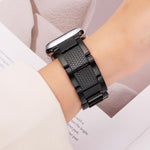 Wave Thread 3-bead Stainless Steel Watch Band, For Apple Watch 46mm / 49mm / 45mm / 44mm, For Apple Watch 42mm / 41mm / 40mm / 38mm