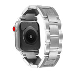 Wave Thread 3-bead Stainless Steel Watch Band, For Apple Watch 46mm / 49mm / 45mm / 44mm, For Apple Watch 42mm / 41mm / 40mm / 38mm