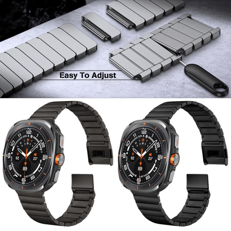 Bamboo Norman Buckle Titanium Alloy Watch Band, For Samsung Galaxy Watch Ultra 47mm / Ultra 2025