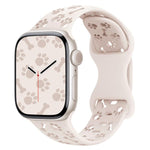 Dog Paw Bones Butterfly Buckle Silicone Watch Band, For Apple Watch 46mm / 49mm / 45mm / 44mm, For Apple Watch 42mm / 41mm / 40mm / 38mm