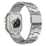 Norman Clasp Three-Link Stainless Steel Watch Band, For Apple Watch 46mm / 49mm / 45mm / 44mm