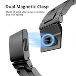 Norman Clasp Three-Link Stainless Steel Watch Band, For Apple Watch 46mm / 49mm / 45mm / 44mm