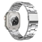 Norman Clasp Three-Link Titanium Alloy Watch Band, For Apple Watch 46mm / 49mm / 45mm / 44mm