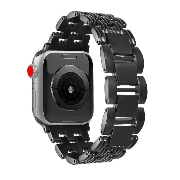 Five-bead Stripe Stainless Steel Watch Band, For Apple Watch 46mm / 49mm / 45mm / 44mm, For Apple Watch 42mm / 41mm / 40mm / 38mm