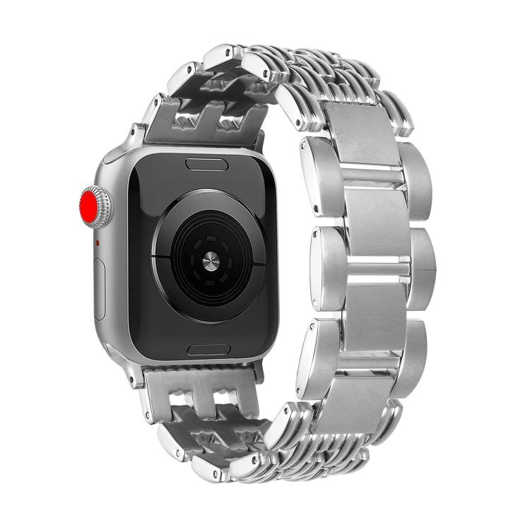 Five-bead Stripe Stainless Steel Watch Band, For Apple Watch 46mm / 49mm / 45mm / 44mm, For Apple Watch 42mm / 41mm / 40mm / 38mm