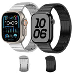 Single Bead Side-removable Stainless Steel Watch Band, For Apple Watch 46mm / 49mm / 45mm / 44mm, For Apple Watch 42mm / 41mm / 40mm / 38mm