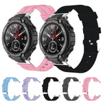 Nylon Canvas Replacement Strap with Utility Knife, For Huami Amazfit Ares A1908, For Huami Amazfit T-Rex  A1918