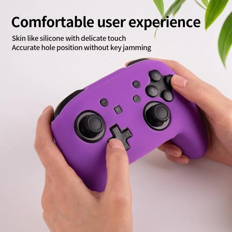 Game Handle Solid Color Silicone Protective Cover, For Nintendo Switch Pro