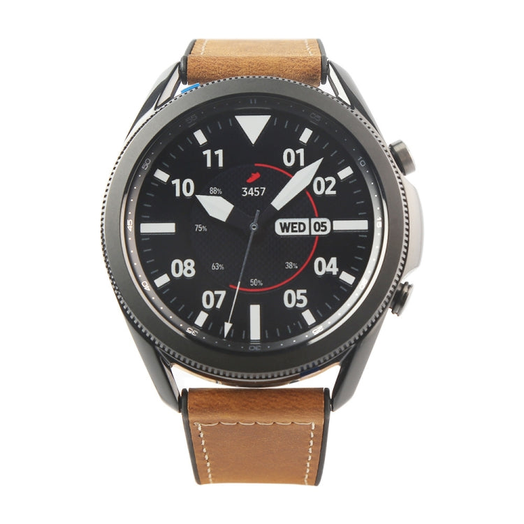 TPU + Leather Replacement Strap Watchband, For Samsung Galaxy Watch 3 41mm, For Samsung Galaxy Watch 3 45mm