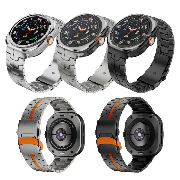 Split Safety Buckle Titanium Alloy Watch Band, For Samsung Galaxy Watch Ultra 47mm / Ultra 2025