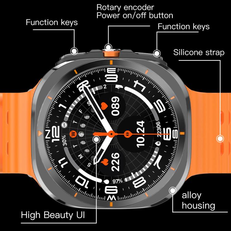 X7 1.51 inch IPS Screen Bluetooth Smart Watch Supports Healthy Monitoring