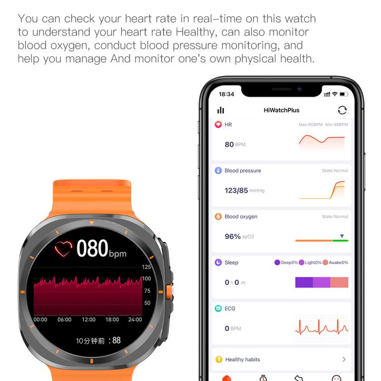 X7 1.51 inch IPS Screen Bluetooth Smart Watch Supports Healthy Monitoring