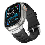 Stainless Steel Buckle Fluororubber Watch Band, For Apple Watch Ultra / Ultra 2 49mm